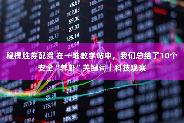 稳操胜券配资 在一堆教学帖中，我们总结了10个安全“养虾”关键词丨科技观察